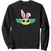 imageAmazon Essentials The Mandalorian Grogu Spring Easter Bunny Ears SweatshirtBlack