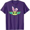 imageAmazon Essentials The Mandalorian Grogu Spring Easter Bunny Ears TShirtPurple