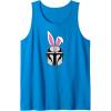 imageAmazon Essentials The Mandalorian Helmet Spring Easter Bunny Ears Tank TopSapphire Blue