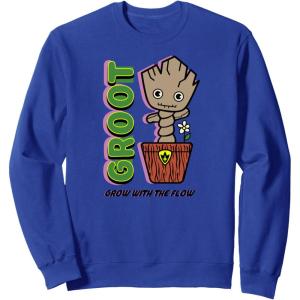 imageAmazon Essentials Guardians of the Galaxy Groot Grow With The Flow SweatshirtRoyal Blue