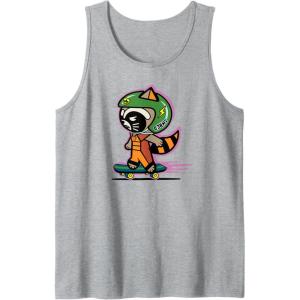 imageAmazon Essentials Guardians of the Galaxy Skateboarding Rocket Tank TopHeather Grey