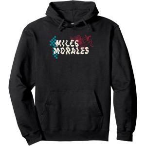 imageAmazon Essentials Marvel Miles Morales SpiderMan Checkerboard Collage Pullover HoodieBlack