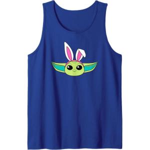 imageAmazon Essentials The Mandalorian Grogu Spring Easter Bunny Ears Tank TopRoyal Blue