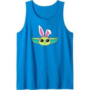 imageAmazon Essentials The Mandalorian Grogu Spring Easter Bunny Ears Tank TopSapphire Blue
