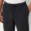 imageAmazon Essentials Mens Soft Performance 30quot Inseam Knit Track PantSpace Dye Black