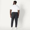 imageAmazon Essentials Mens Soft Performance 30quot Inseam Knit Track PantSpace Dye Black