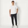 imageAmazon Essentials Mens Soft Performance 30quot Inseam Knit Track PantSpace Dye Black