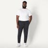 imageAmazon Essentials Mens Soft Performance 30quot Inseam Knit Track PantSpace Dye Black