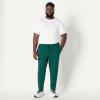 imageAmazon Essentials Mens Soft Performance 30quot Inseam Knit Track PantSpace Dye Green