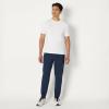 imageAmazon Essentials Mens Soft Performance 30quot Inseam Knit Track PantSpace Dye Navy