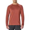 imageAmazon Essentials Mens Active Quick Dry Tech Stretch Lightweight LongSleeve TShirt Available in BigampampTallHeather GraphiteHenna