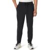 imageAmazon Essentials Mens Soft Performance 30quot Inseam Knit Track PantSpace Dye Black