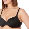 imageAmazon Essentials TShirt Bras for Women Comfortable Underwire Pack of 2Black