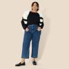 imageAmazon Essentials Womens 100 Cotton Heavyweight LongSleeve Boatneck TopBlack