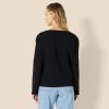 imageAmazon Essentials Womens 100 Cotton Heavyweight LongSleeve Boatneck TopBlack