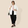 imageAmazon Essentials Womens 100 Cotton Heavyweight LongSleeve Boatneck TopEggshell White Mariner Stripe