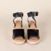 imageAmazon Essentials Womens Comfortable Wedge Espadrille SandalBlack
