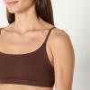 imageAmazon Essentials Womens Cotton Jersey Adjustable Scoop Bralette Pack of 2BlackRich Hazel