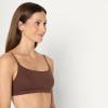 imageAmazon Essentials Womens Cotton Jersey Adjustable Scoop Bralette Pack of 2BlackRich Hazel