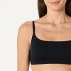 imageAmazon Essentials Womens Cotton Jersey Adjustable Scoop Bralette Pack of 2BlackWashed Bronze