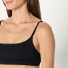 imageAmazon Essentials Womens Cotton Jersey Adjustable Scoop Bralette Pack of 2BlackWhite