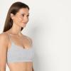 imageAmazon Essentials Womens Cotton Jersey Comfort Nursing Bra Pack of 2Grey HeatherWhite