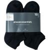 imageAmazon Essentials Womens Cotton NoShow Athletic Socks Lightly Cushioned 10 PairsBlack