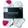 imageAmazon Essentials Womens Cotton NoShow Athletic Socks Lightly Cushioned 10 PairsWhite