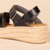 imageAmazon Essentials Womens Flatform Espadrille SandalBlack