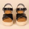 imageAmazon Essentials Womens Flatform Espadrille SandalBlack