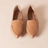 imageAmazon Essentials Womens Loafer FlatCamel Faux Leather