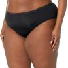 imageAmazon Essentials Womens Microfiber Underwear Hipster ampamp Thong Available in Plus Size Pack of 6BlackDusted Pearl