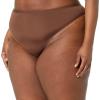 imageAmazon Essentials Womens Microfiber Underwear Hipster ampamp Thong Available in Plus Size Pack of 6BlackRich Hazel