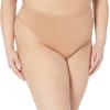 imageAmazon Essentials Womens Microfiber Underwear Hipster ampamp Thong Available in Plus Size Pack of 6BlackWashed Bronze