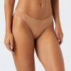 imageAmazon Essentials Womens Microfiber Underwear Hipster ampamp Thong Available in Plus Size Pack of 6BlackWashed Bronze