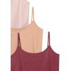 imageAmazon Essentials Womens SlimFit Camisole Pack of 4CamelDark BurgundyLight BurgundyPale Mauve