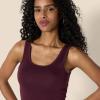 imageAmazon Essentials Womens SlimFit Tank Pack of 4BeigeBlushBurgundyTerracotta