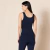 imageAmazon Essentials Womens SlimFit Tank Pack of 4BlackDark OliveNavyWhite