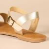 imageAmazon Essentials Womens Two Strap Buckle SandalGold