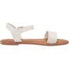 imageAmazon Essentials Womens Two Strap Buckle SandalWhite