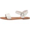 imageAmazon Essentials Womens Two Strap Buckle SandalWhite