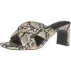 imageAmazon Essentials Womens Crossover Heeled Sandal with Padded Straps and Memory Foam InsoleMulti Faux Snake Skin