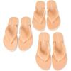 imageAmazon Essentials Womens Flip Flops Pack of 3Beige