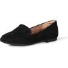 imageAmazon Essentials Womens Loafer FlatBlack Microsuede