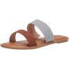 imageAmazon Essentials Womens Two Band Slip On Open Toe SandalLight Blue