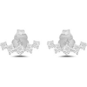 imageAmazon Essentials White 10K Gold 025 cttw Round Diamonds Stud Earrings