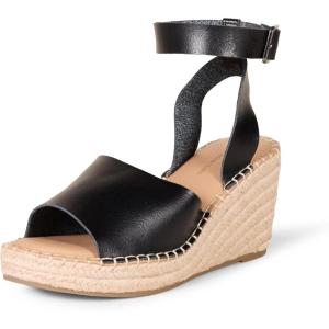 imageAmazon Essentials Womens Comfortable Wedge Espadrille SandalBlack