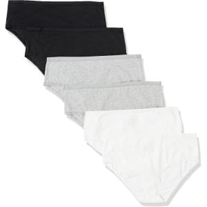 imageAmazon Essentials Womens Cotton Midi Brief Underwear  Discontinued Colors Pack of 6Neutral