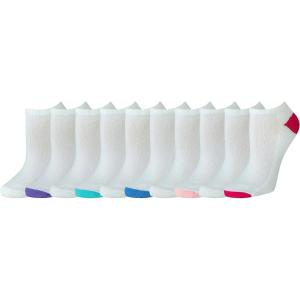 imageAmazon Essentials Womens Cotton NoShow Athletic Socks Lightly Cushioned 10 PairsWhite