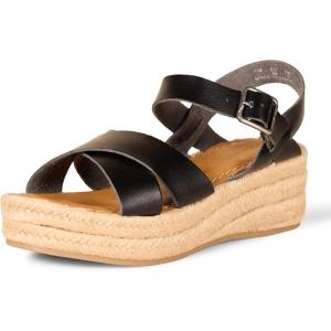 imageAmazon Essentials Womens Flatform Espadrille SandalBlack